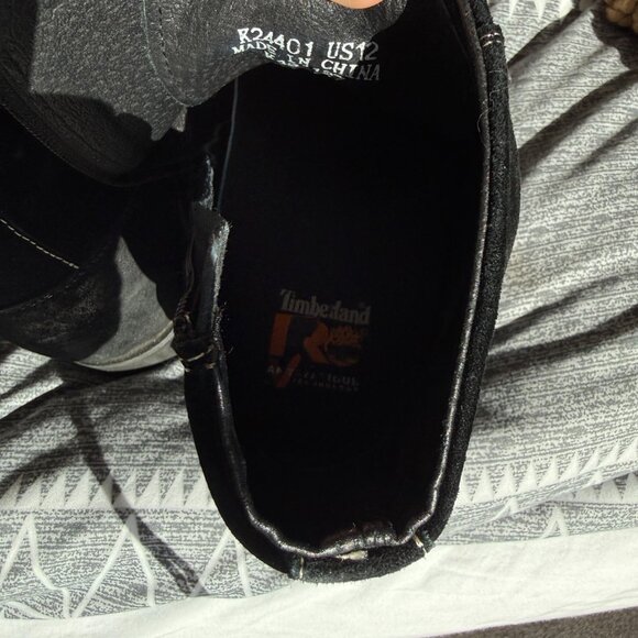 CALTO Men’s Size 12 Black Suede Elevator Boots + Slides Bundle - Picture 10 of 14